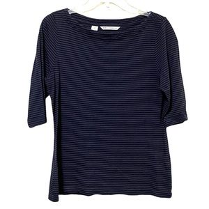Cutter & Buck Bateau Neckline Striped 3/4 Sleeve